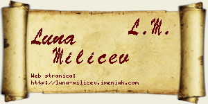 Luna Milićev vizit kartica